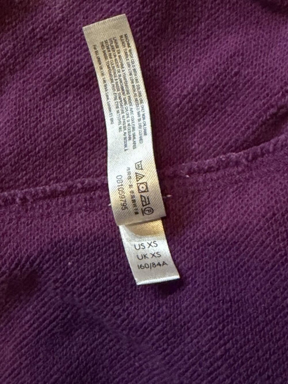 FP Movement Free People Ombre Metti Crew Sweatshirt Chamoix Purple Tie Dye Cozy - Picture 7 of 8